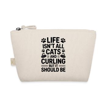 Curling Dire Chats Drôle Curling Cadeau - Trousse biologique - nature - Devant