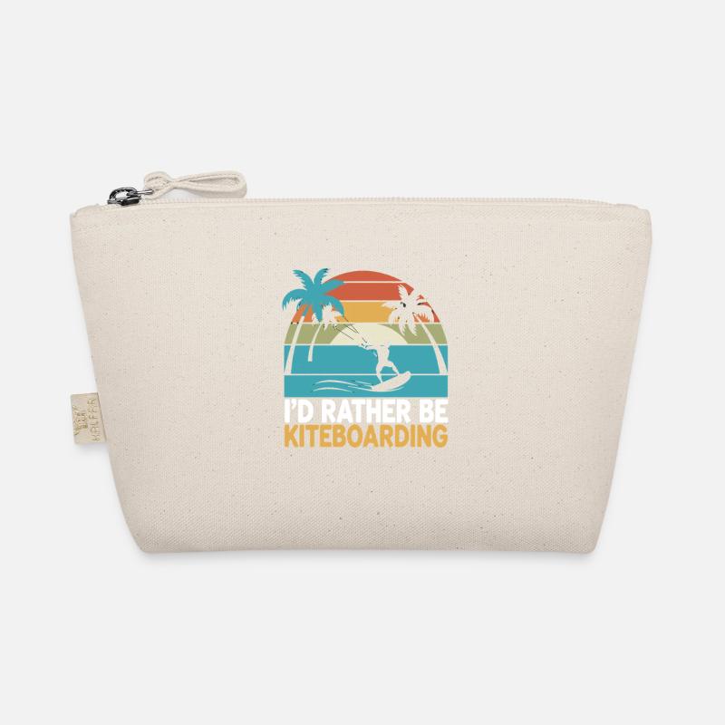 Prefer Kiteboarding Palm Trees Sunset Organic Pouch