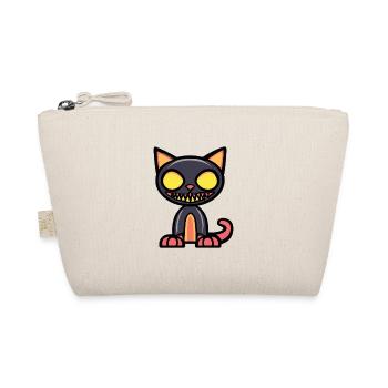 Katze Halloween Comic Lustig - Bio-Täschchen - Natur - Vorne