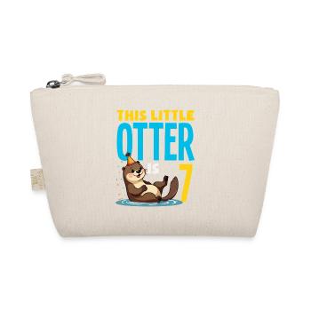 Cette loutre a 7 ans - Motif d’anniversaire mignon - Trousse biologique - nature - Devant