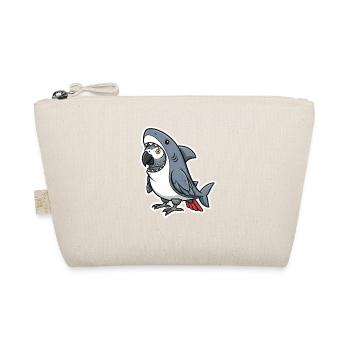 Shark Graupapagei Cartoon - Bio-Täschchen - Natur - Vorne