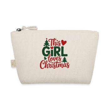 Dieses Mädchen liebt Weihnachten - Bio-Täschchen - Natur - Vorne