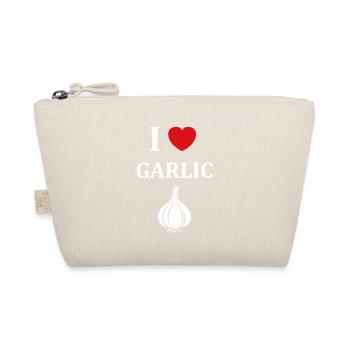 J'aime l'ail Ich liebe Knoblauch - Bio-Täschchen - Natur - Vorne