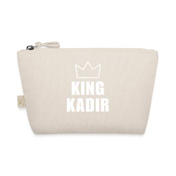 Nom Kadir avec la lettre K - Chemise King Crown - Trousse biologique - nature - Devant