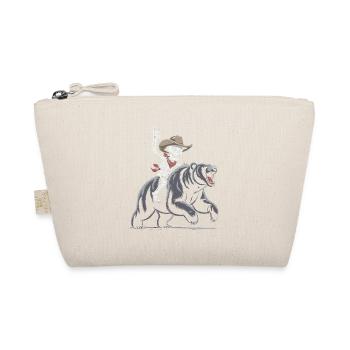 Skeleton Rodeo on Bear - Organic Pouch - nature - Front