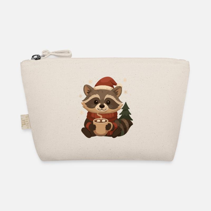 Weihnachts Waschbär mit Kakao Bio-Täschchen