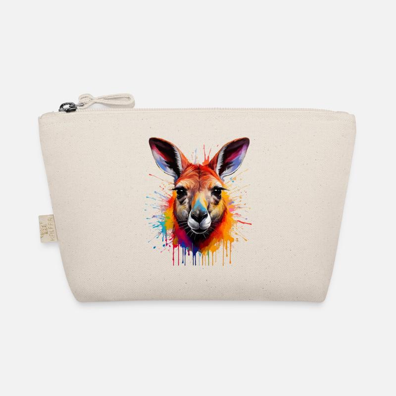 Portrait d’explosion de couleur kangourou Trousse biologique
