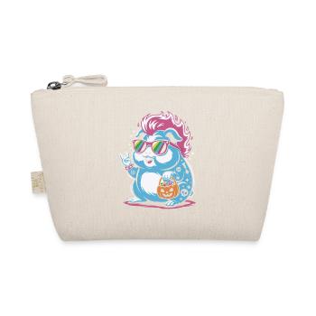 Punk Hamster Guinea Pig Halloween - Organic Pouch - nature - Front