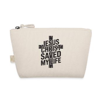 Jesus Christ saved my life - Organic Pouch - nature - Front