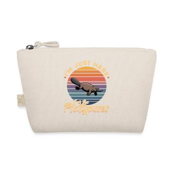 Funny aesthetic Kawaii Platypus - Organic Pouch - nature - Front