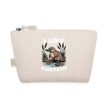 Funny aesthetic Kawaii Platypus - Organic Pouch - nature - Front