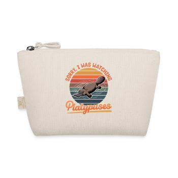 Funny aesthetic Kawaii Platypus - Organic Pouch - nature - Front