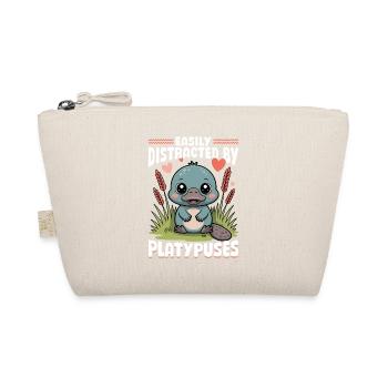 Funny aesthetic Kawaii Platypus - Organic Pouch - nature - Front