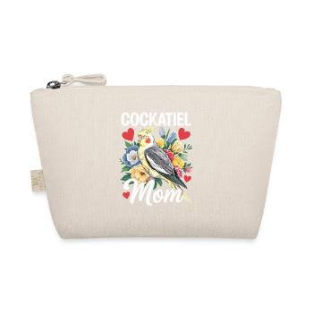 calopsitte maman oiseau fleurs coeur - Trousse biologique - nature - Devant