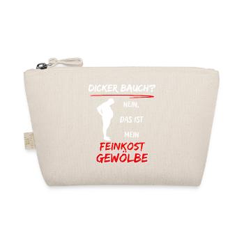Fat belly? no that's my delicatessen vault - Organic Pouch - nature - Front