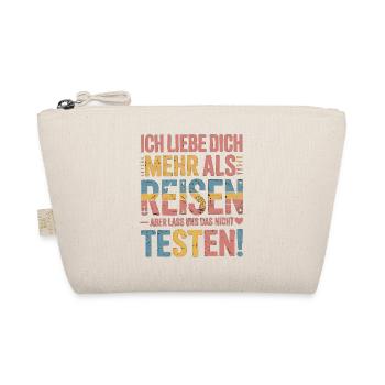 I love you more than traveling but - Organic Pouch - nature - Front