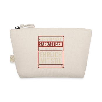 Pas sarcastique – honnête avec style - Trousse biologique - nature - Devant