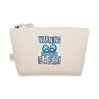 Warning This Person Is A Furry - Organic Pouch - nature - Front