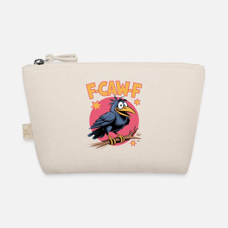 F-Caw-F Meme Krähe - Bio-Täschchen - Natur