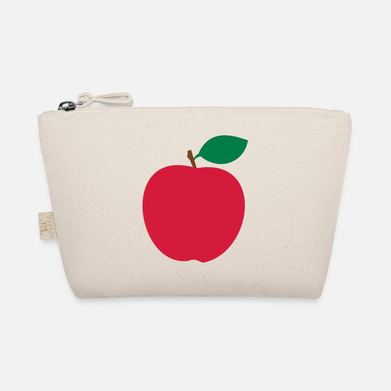 Roter Apfel - Bio-Täschchen - Natur