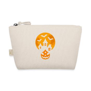 Orange Moon House Halloween - Organic Pouch - nature - Front