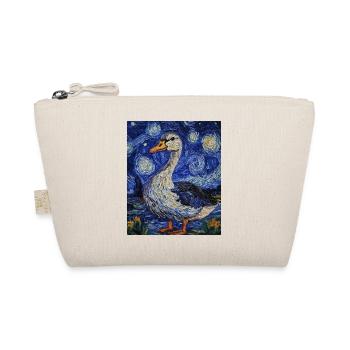 Goose Duck Bird Van Gogh Style Starry Night - Organic Pouch - nature - Front
