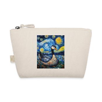 Goose Duck Bird Van Gogh Style Starry Night - Organic Pouch - nature - Front