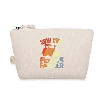 My heart beats for school buses - Organic Pouch - nature - Front
