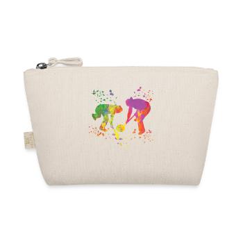 Curler Winter Sports Curling - Organic Pouch - nature - Front