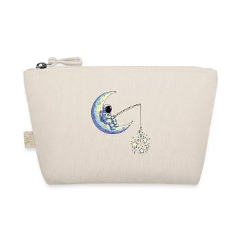 Astronaut Fishing Humor - Organic Pouch - nature - Front
