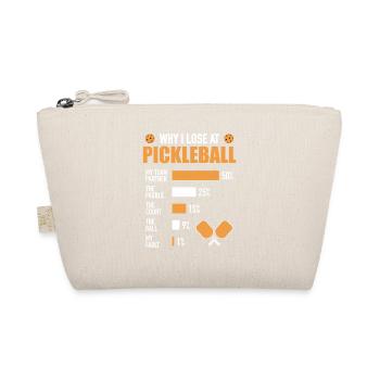 Why Pickleball Lose Paddleball Gift - Organic Pouch - nature - Front