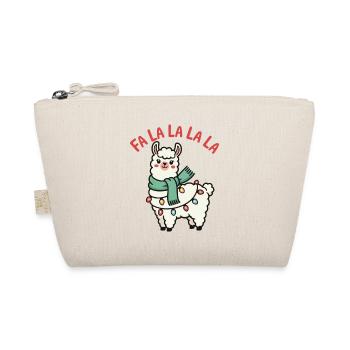 Fa La La La Llama Christmas Llama Humorous - Organic Pouch - nature - Front