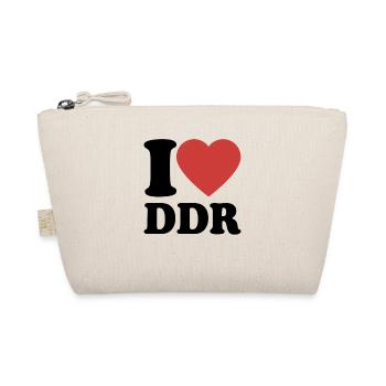 I Love DDR - Heart - Ostalgie - Ossi - Organic Pouch - nature - Front