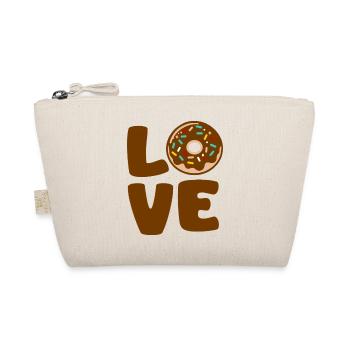 Amour Donut Typographique Doux - Trousse biologique - nature - Devant