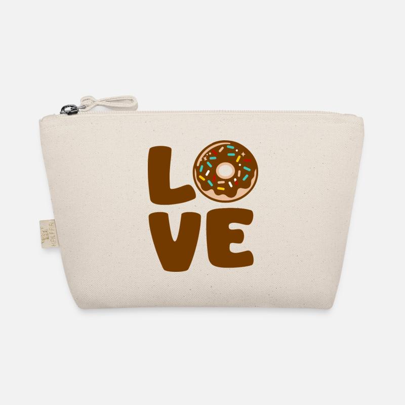 Love Donut Typographic Soft Organic Pouch