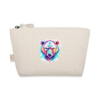 Tête d’ours Pop Art Éclaboussures - Trousse biologique - nature - Devant