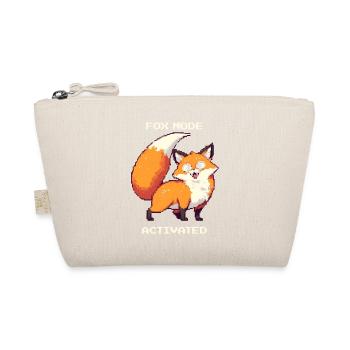Fox Mode Enabled | derpy fox humor - Organic Pouch - nature - Front