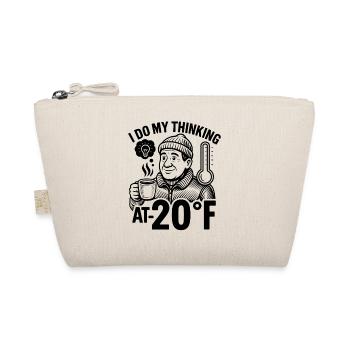Winter Coffee Friend Design - Organic Pouch - nature - Front