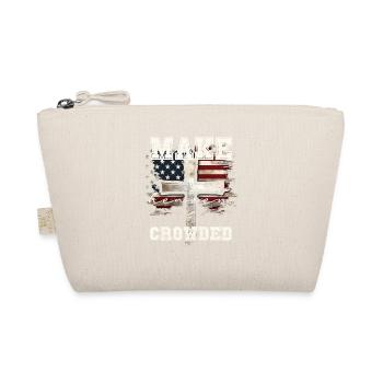 Make Heaven Crowded Cross Flag Design - Organic Pouch - nature - Front