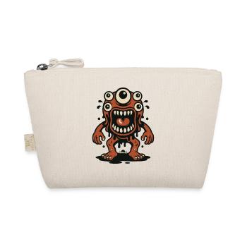 The Many Big Eyes Monster - Organic Pouch - nature - Front