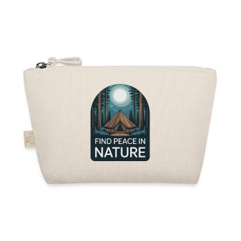Finde Ruhe in der Natur Camp T-Shirt - Bio-Täschchen - Natur - Vorne