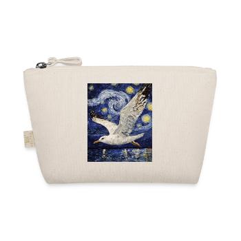 Mouette oiseau style Van Gogh nuit étoilée - Trousse biologique - nature - Devant