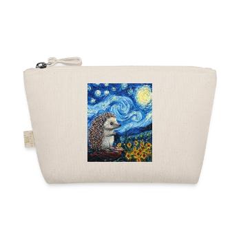  Igel Van Gogh Style Starry Night - Bio-Täschchen - Natur - Vorne