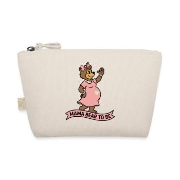 Mama Bear To Be – T-shirt Ribbon Bump - Trousse biologique - nature - Devant
