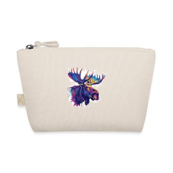 Colorful Moose Head Color Explosion - Organic Pouch - nature - Front