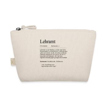 Unispruch "Lehramt" Student Geschenk, Studenten - Bio-Täschchen - Natur - Vorne