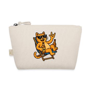 Sunglasses hangover in a beach chair - Organic Pouch - nature - Front