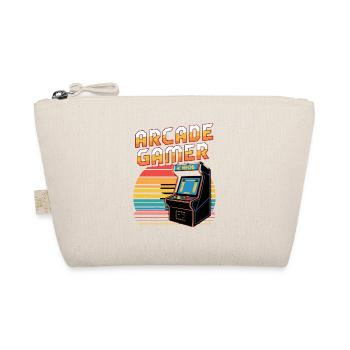 Arcade Gamer Retro Spielhalle Joystick Pixel - Organic Pouch - nature - Front