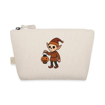 Gnome Halloween Lantern - Organic Pouch - nature - Front