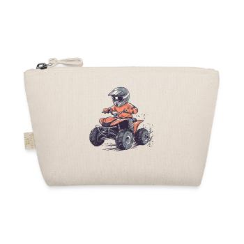 Quad riders at off-road speed - Organic Pouch - nature - Front